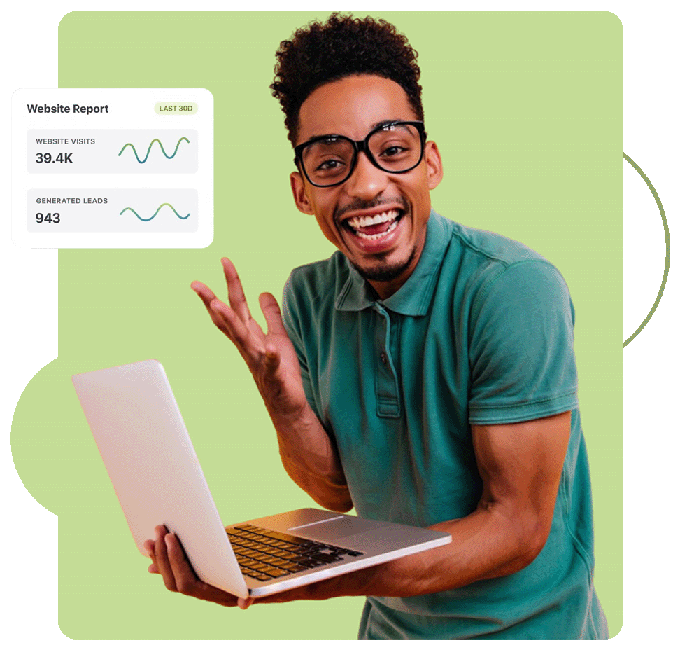 Ecowebzim hosting expert working on dashboard